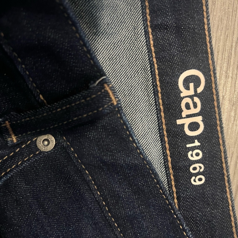 GAP 1969 perfect Bootcut Women's Dark Blue Jeans 32r - Picture 4 of 6